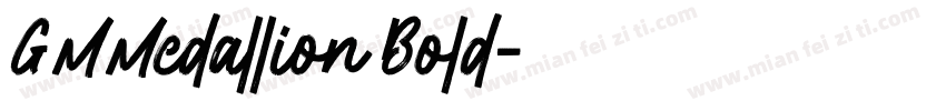 GMMedallion Bold字体转换